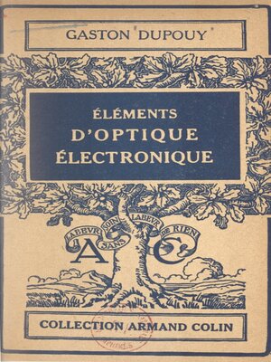 cover image of Éléments d'optique électronique